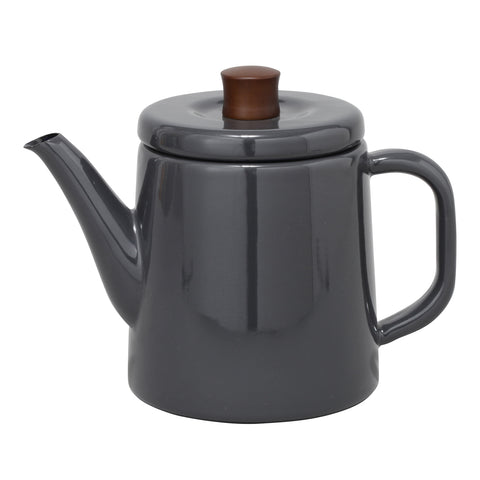 Enamel Teapot / Kettle (Grey)