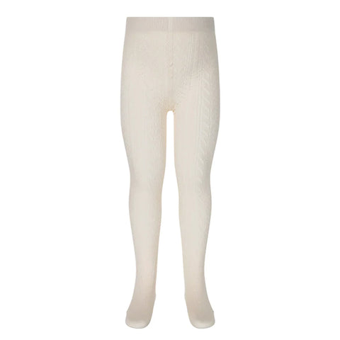Cable Weave Tights - Rosewater