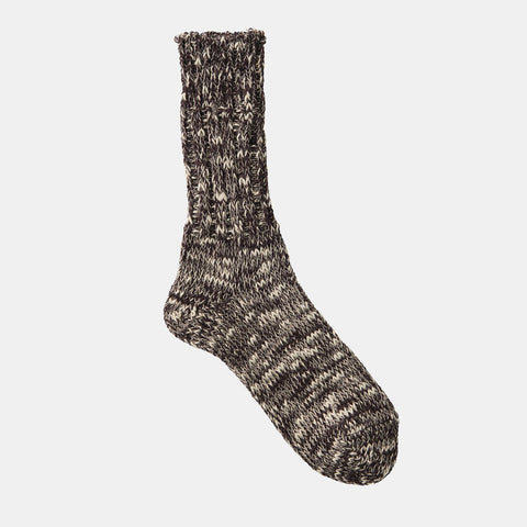 Linen Cotton Mix Socks (Brown)