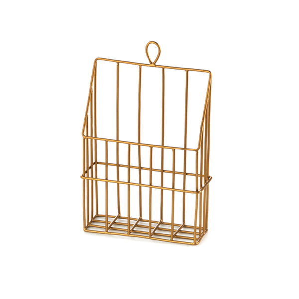 Brass Wire Wall Basket