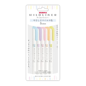 MILDLINER Highlighter 5 colour set - Gentle Mild