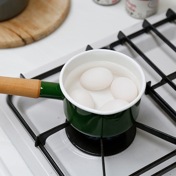 Enamel Milk Pan 12cm (White)