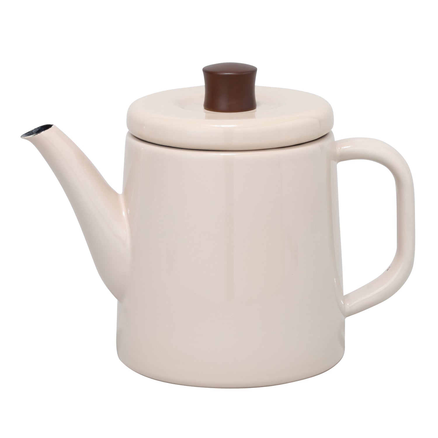 Enamel Teapot / Kettle (Beige)