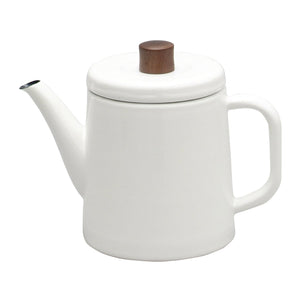 Enamel Teapot / Kettle (White)