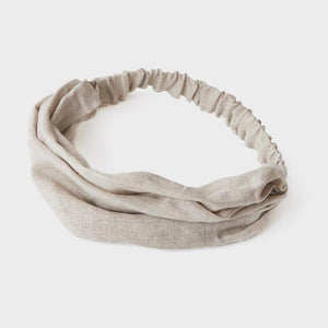 Linen Headband - Natural
